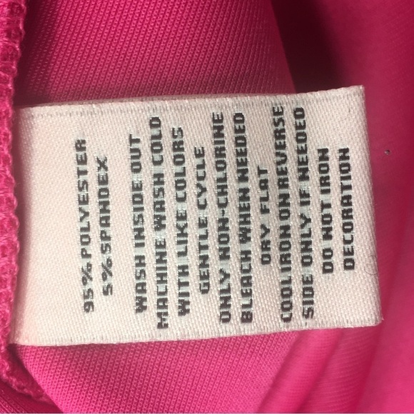 Juicy Couture sweatshirt Scuba Hot Pink Sequins Crewneck XS - Picture 7 of 7